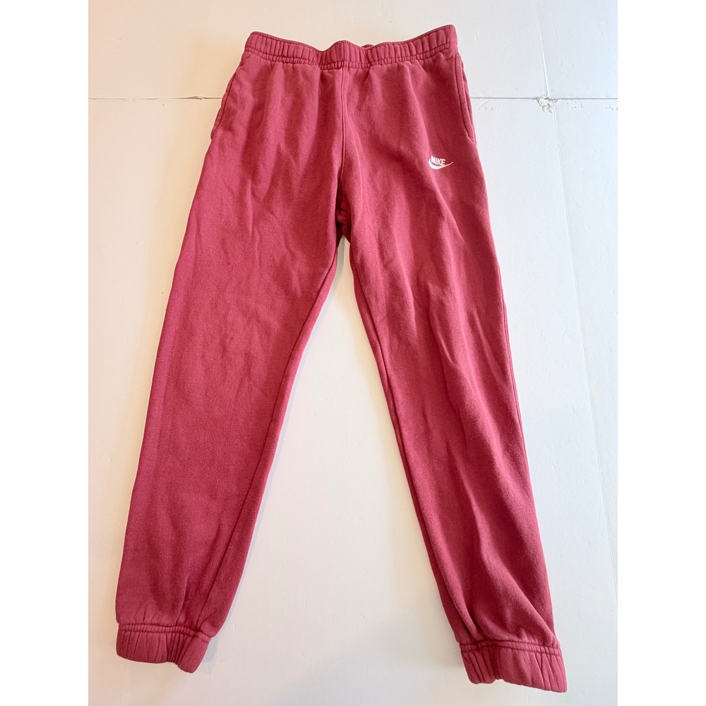 Nike Sportswear Club Fleece Joggers Raspberry Pink Sweatpants Womens Medium